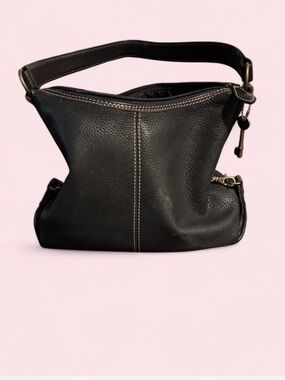 Fossil Leather Shoulder Bag - Black and brown